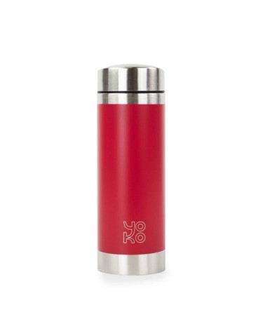 Theiere isotherme  libertea" 350 ml rouge et inox"