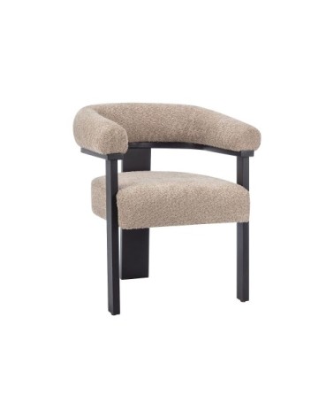Lot de 2 chaises noir, taupe
