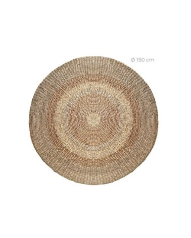 Tapis rond naturel en posidonie ?150cm