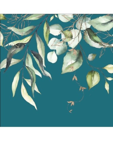 Abat-jour suspension bleu canard D 60 cm