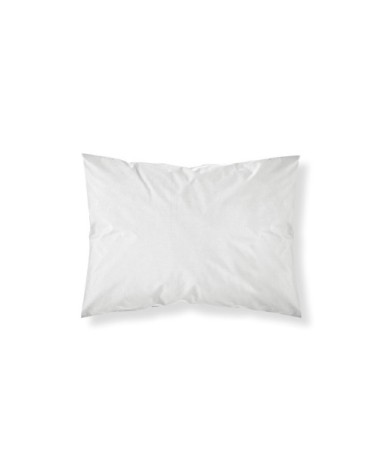 Taie d'oreiller uni en Coton Blanc 50x70 cm