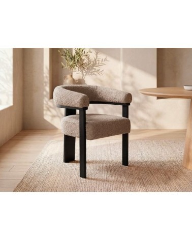 Chaise noir, taupe