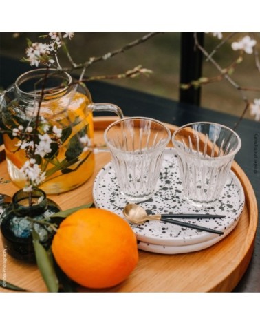 Mug  en verre transparent - lot de 6