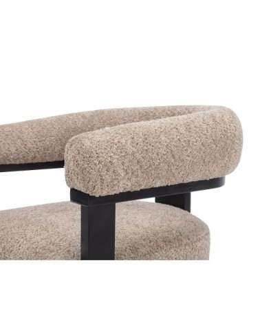Chaise noir, taupe