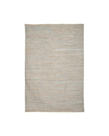 Tapis en coton et cuir recyclé 240x170