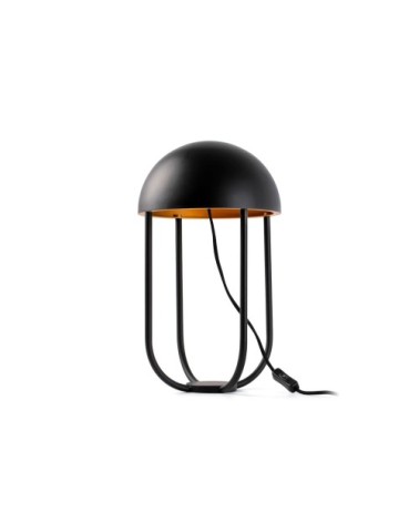 Lampe métal noir led H42cm