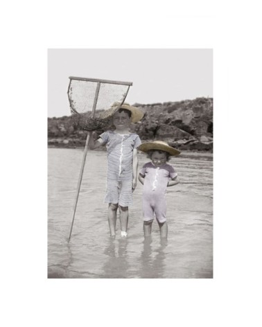 Photo ancienne couleur enfance n°33 alu 40x60cm