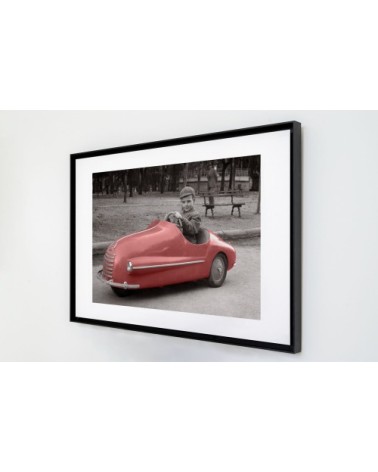 Photo ancienne couleur enfance n°07 cadre noir 70x105cm