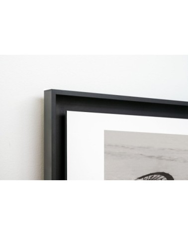 Photo ancienne noir et blanc mer n°54 cadre noir 70x105cm