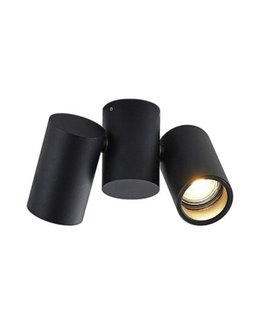 Plafonnier en aluminium noir