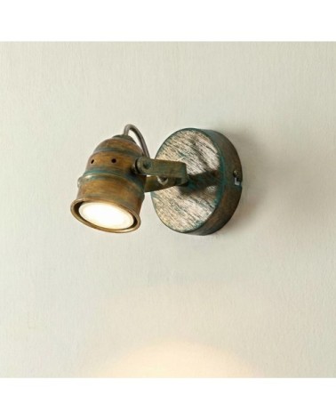 Applique murale en métal bronze