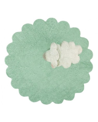 Tapis coton relief mouton D140cm