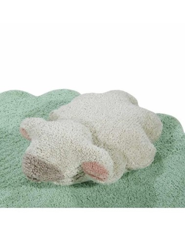 Tapis coton relief mouton D140cm