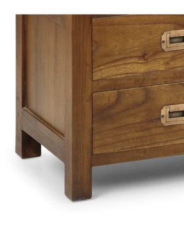 Table de chevet en bois marron L50