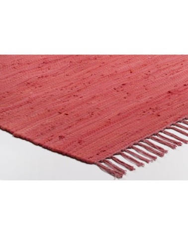 Tapis réversible en coton - tissé à la main - Rouge 120x180