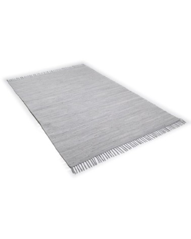 Tapis réversible en coton - tissé à la main - Gris 120x180