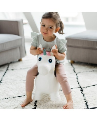 Animal sauteur gonflable, licorne