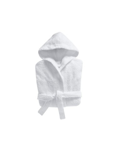 Peignoir enfant blanc 2 ans en coton