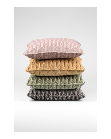 Coussin en tissu jaune