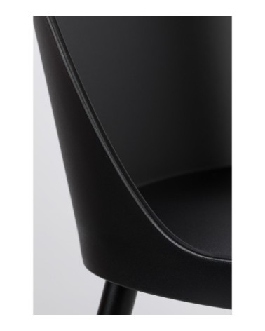 Chaise en polypropylène noir