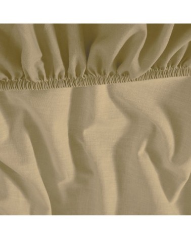 Drap housse en coton bio lavé Corde 160x200 cm