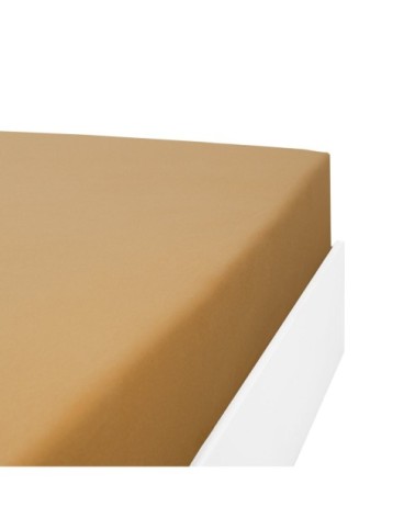 Drap housse flanelle en Molleton Cappuccino 160x200 cm