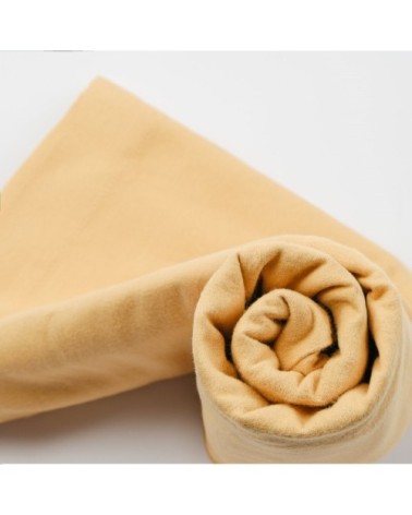 Drap housse flanelle en Molleton Cappuccino 160x200 cm