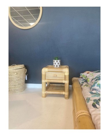 Table de chevet en bambou