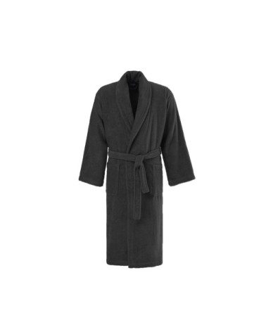 Peignoir col châle en coton bio Carbone M