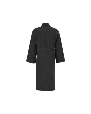 Peignoir col châle en coton bio Carbone M