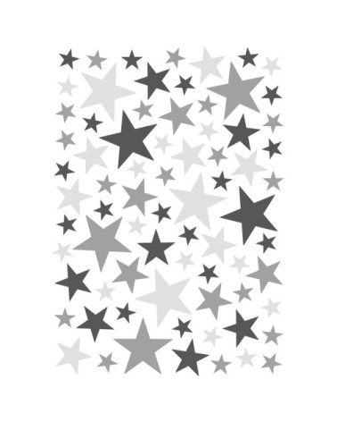 Stickers étoiles en Vinyle mat Noir