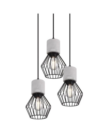 Suspension en métal noir