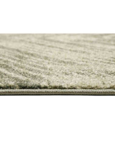 Tapis plat vintage design graphique tons de vert 120x170