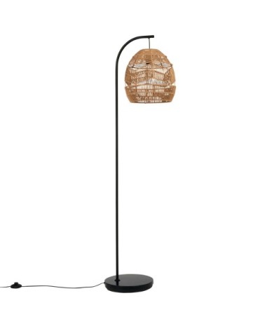 Lampadaire beige et noir H151