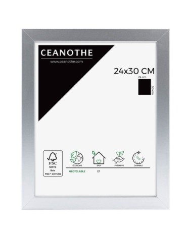 Cadre photo alu 24x30 cm bois reconstitué fsc