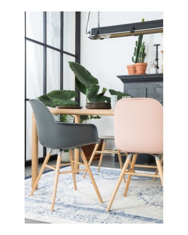 Fauteuil design en plastique anthracite