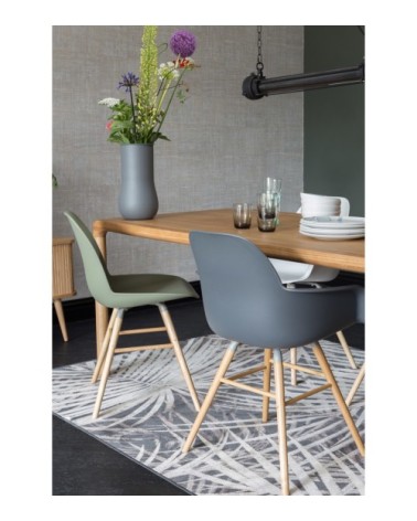 Fauteuil design en plastique anthracite