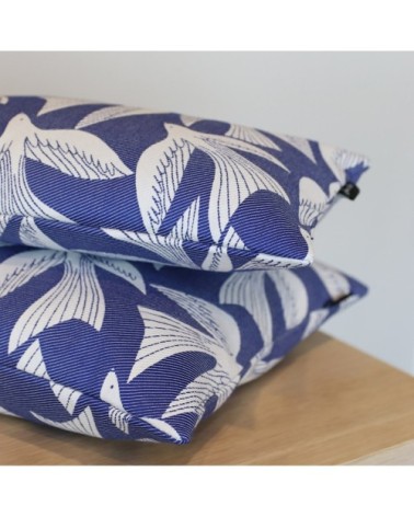 Housse de coussin Bleu 40x40 cm