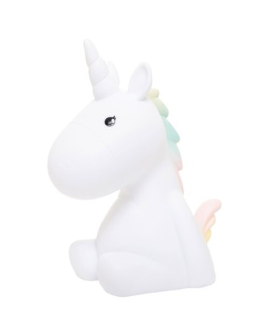 Veilleuse licorne LED blanche H17cm