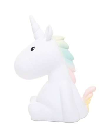 Veilleuse licorne LED blanche H17cm