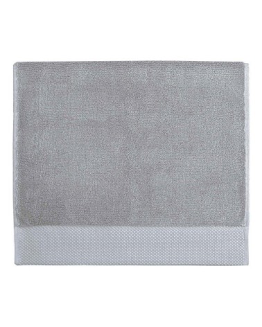 3 grandes serviettes d'invité zéro twist 560g gris perle 40x60 cm