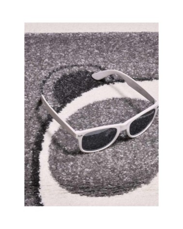 Tapis enfant gris 140x140 carré