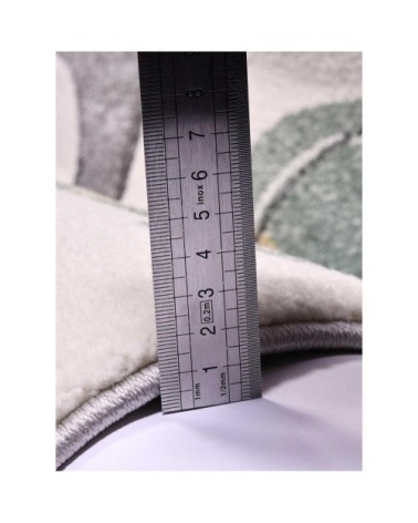 Tapis enfant gris 140x140 carré