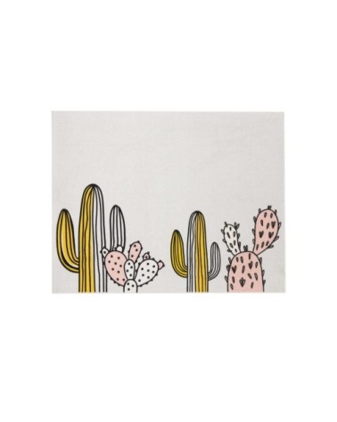 Tapis enfant rose 95x125