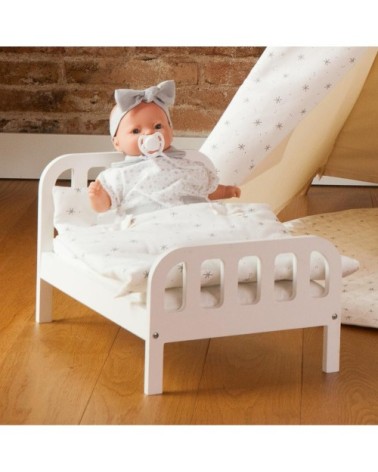 Lit poupée blanc