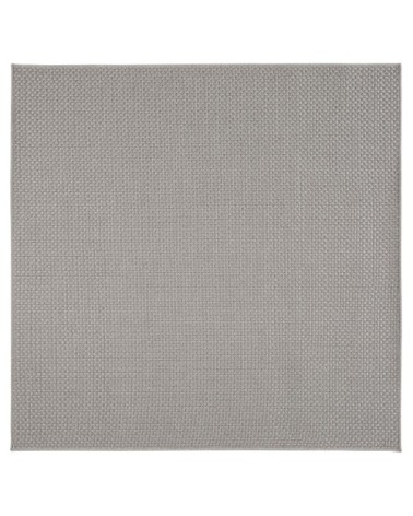 Tapis en polypropylène gris tressé 200x200