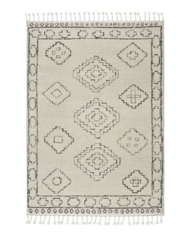 Tapis ethnique blanc 120X170 cm