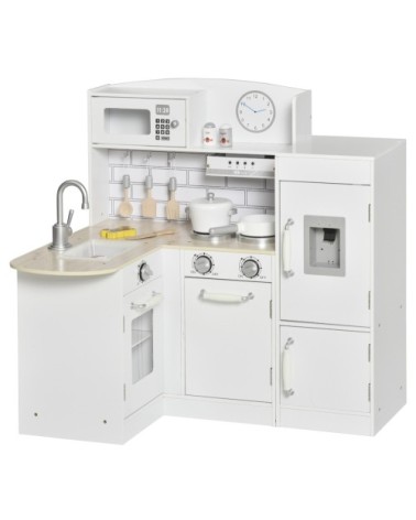 Cuisine enfant accessoires & rangements inclus jeu d'imitation  blanc