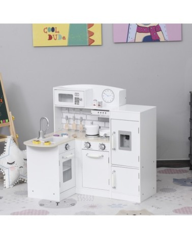 Cuisine enfant accessoires & rangements inclus jeu d'imitation  blanc