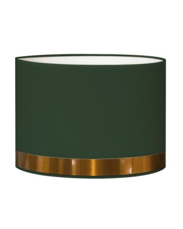 Abat-jour lampadaire Jonc vert et cuivre Ø 45 x H 25